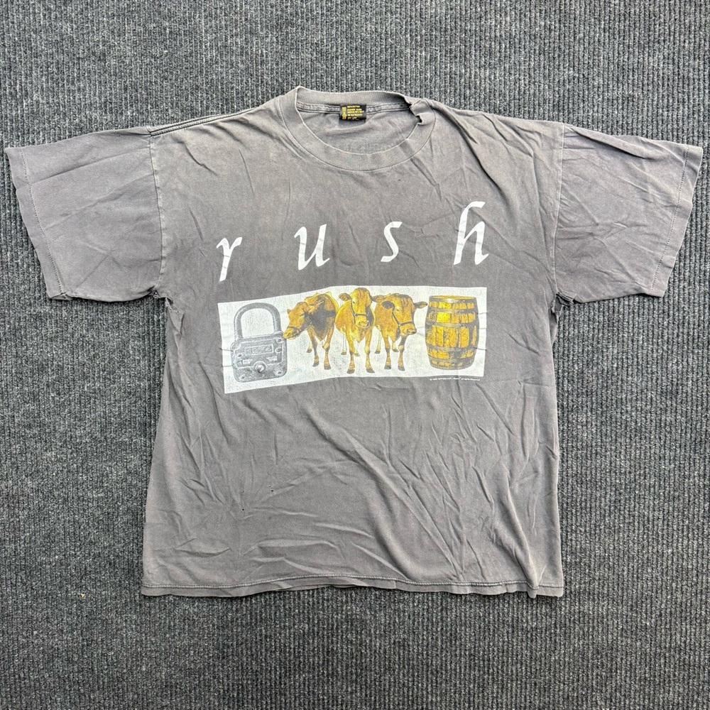Vintage 1993 Rush Lock Stock Barrel Black Tee